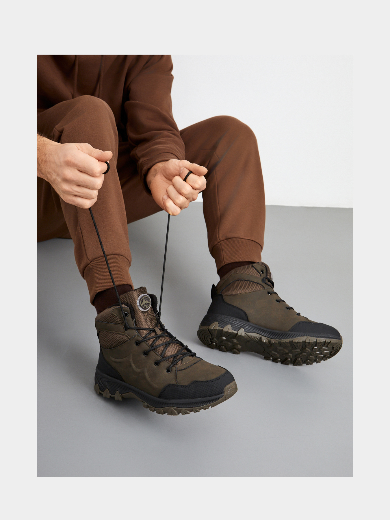 Ботинки и сапоги Grunberg модель Ан-148153/14-03-khaki/10-ч-252 Ботинки и сапоги Grunberg модель Ан-148153/14-03-khaki/10-ч-252 Фото
