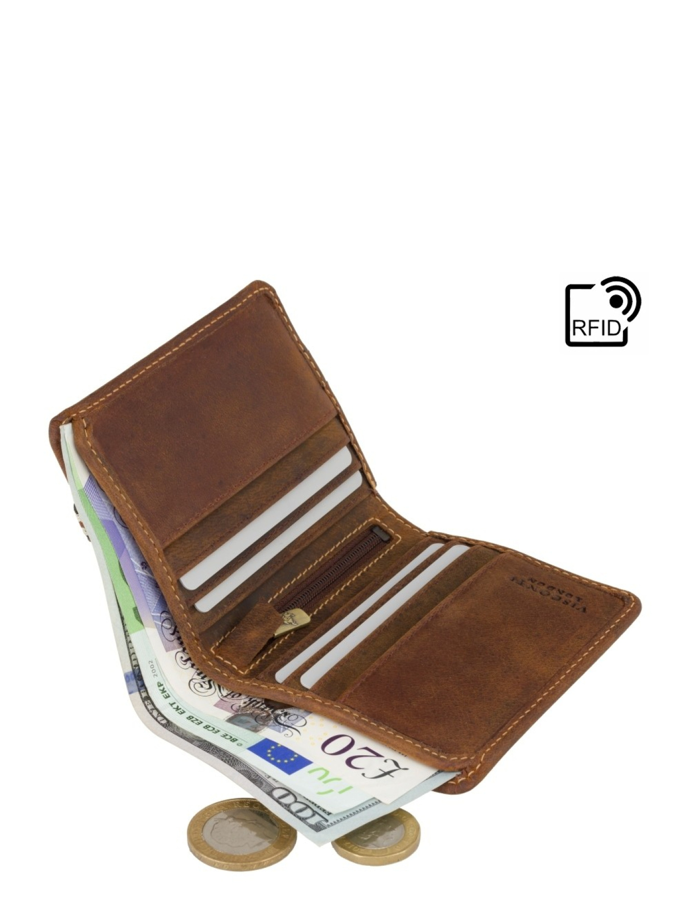 Гаманці Visconti модель BN2 OIL TAN Гаманці Visconti модель BN2 OIL TAN Фото