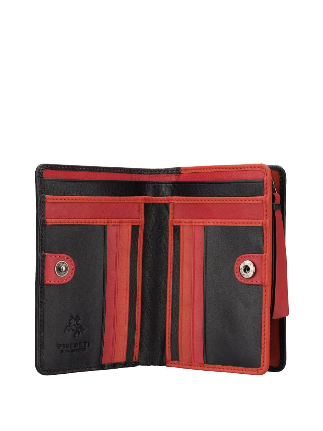 Кошельки Visconti модель BR75 BLK/CHERRY Фото