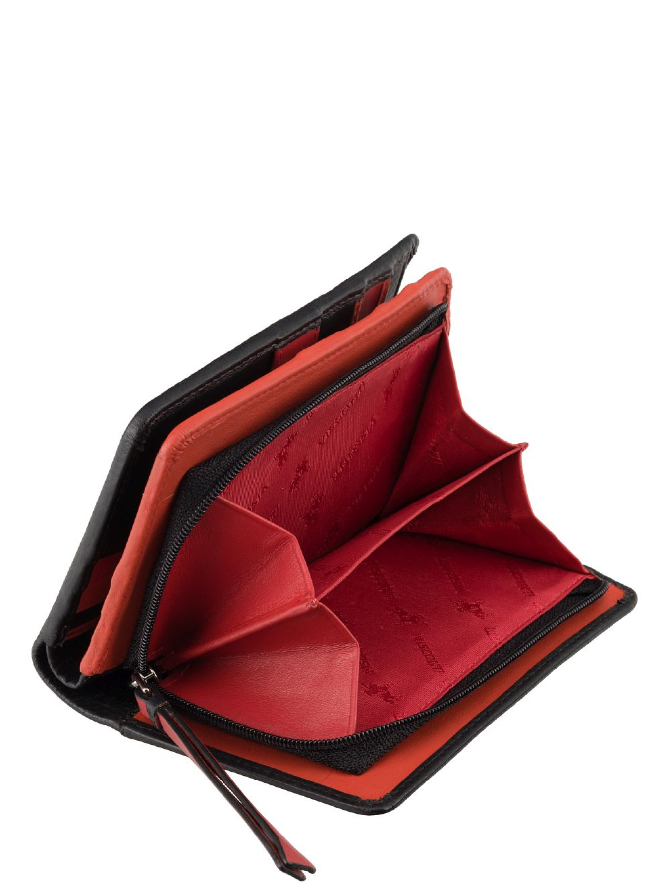 Кошельки Visconti модель BR75 BLK/CHERRY Фото