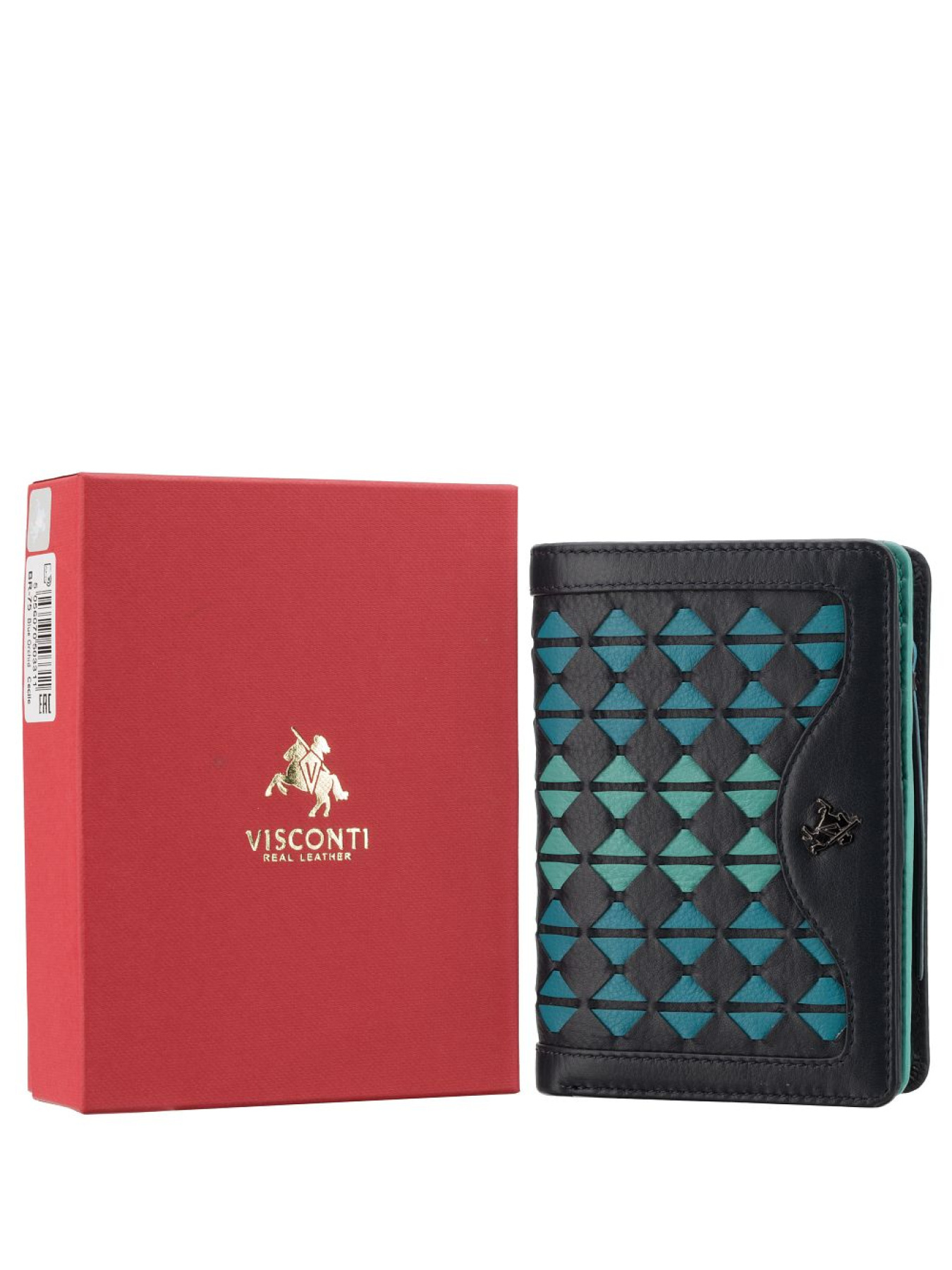 Кошельки Visconti модель BR75 BLUE/ORCHID Фото