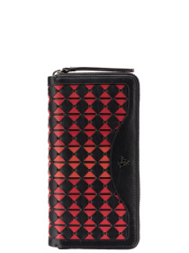 Гаманці Visconti модель BR76 BLK/CHERRY Фото