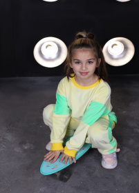 Костюми ISSA Plus модель CD-467_yellowlightgreen Фото