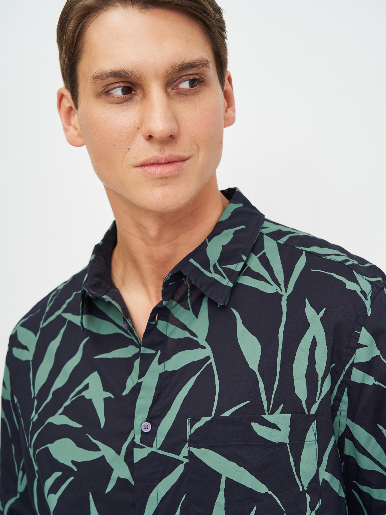 Сорочки H&M модель 5016191sm_сине-зеленый Фото