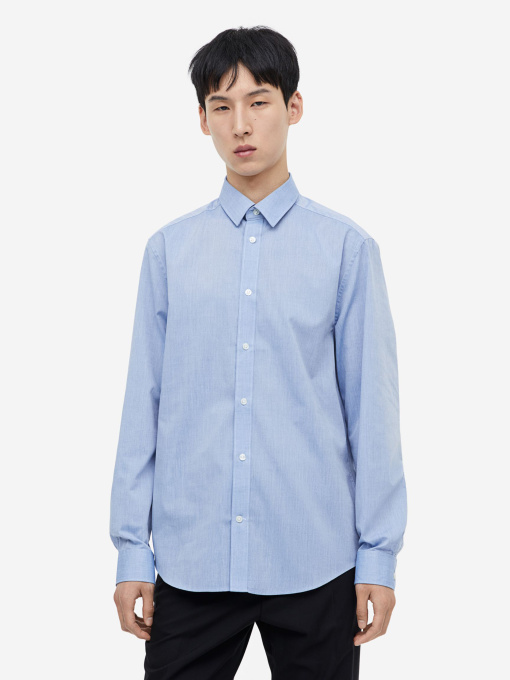 Сорочки H&M модель 9772374ral_Светло-синий Фото