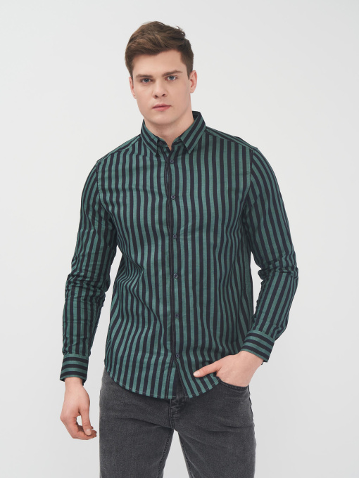 Сорочки H&M модель 6953220abr_черно-зеленый Фото