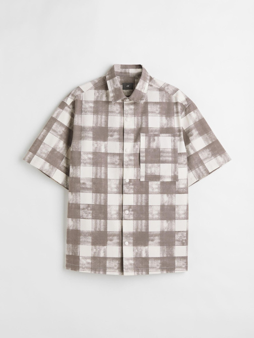 Сорочки H&M модель 1073353arl_Серо-бежевый Фото