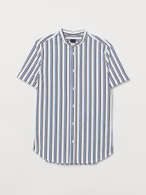 Сорочки H&M модель 7350941wer_Бело-черно-синий Фото