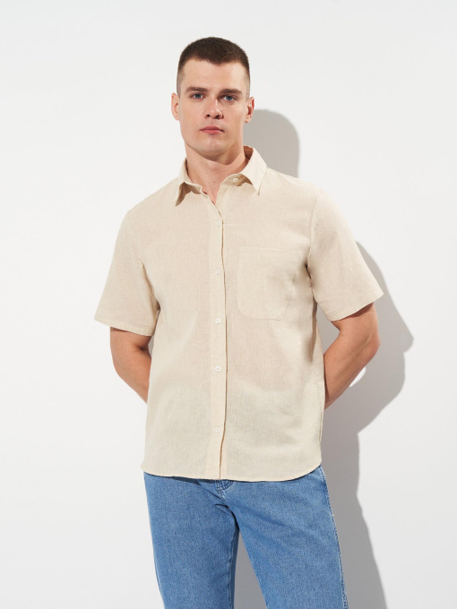Сорочки H&M модель 1134783wer_Светло-бежевый Фото