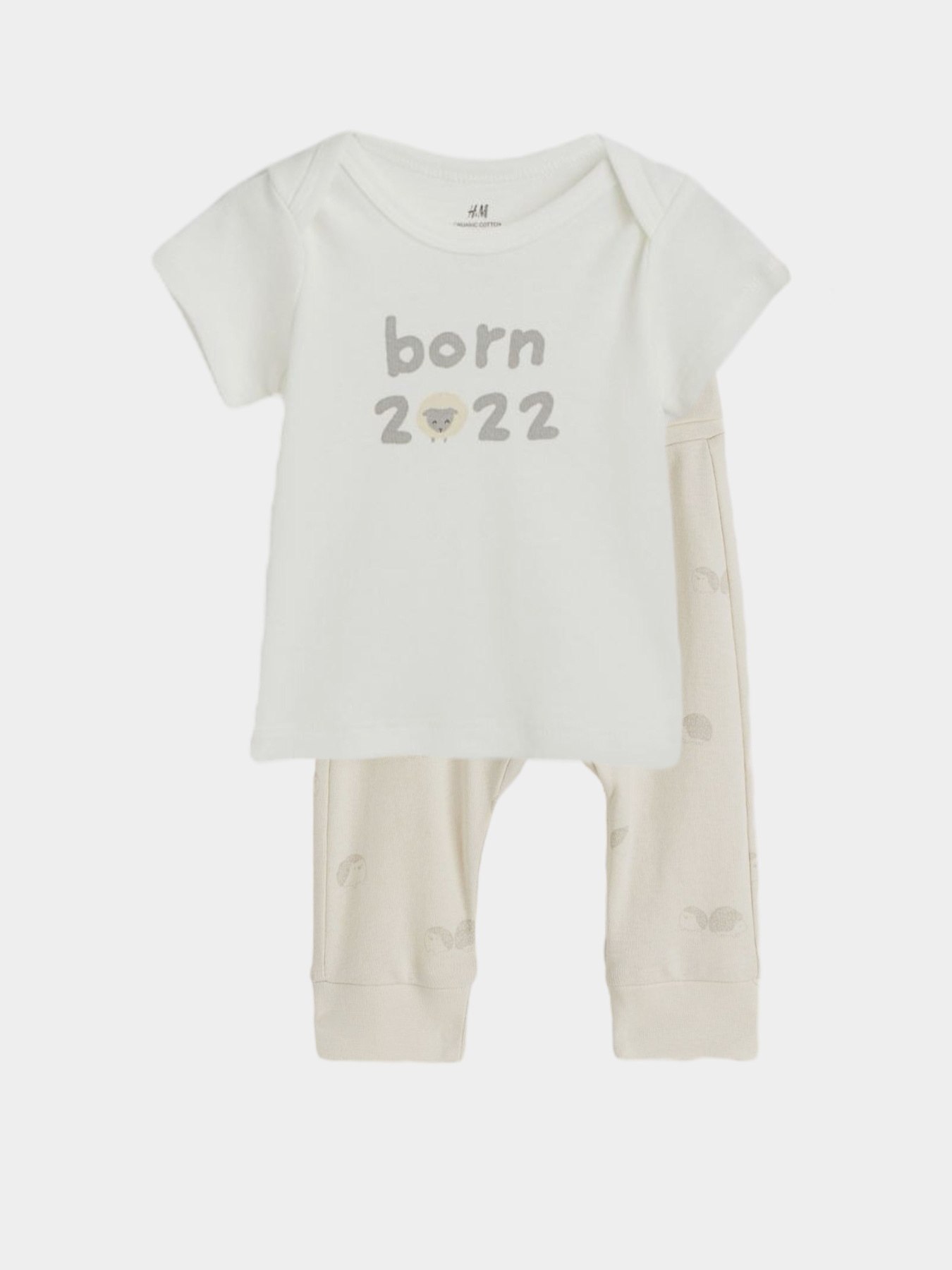 Одяг для немовлят H&M модель 9796056ral_Бело-бежевый Фото