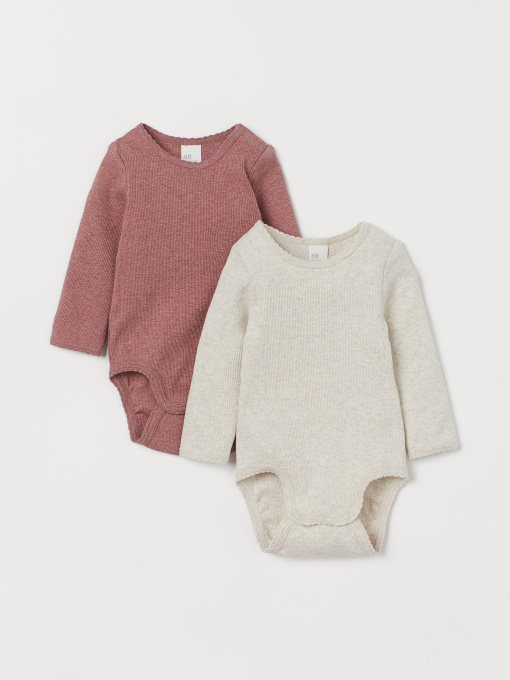 Одяг для немовлят H&M модель 9006732kwer_Бежево-розовый Фото
