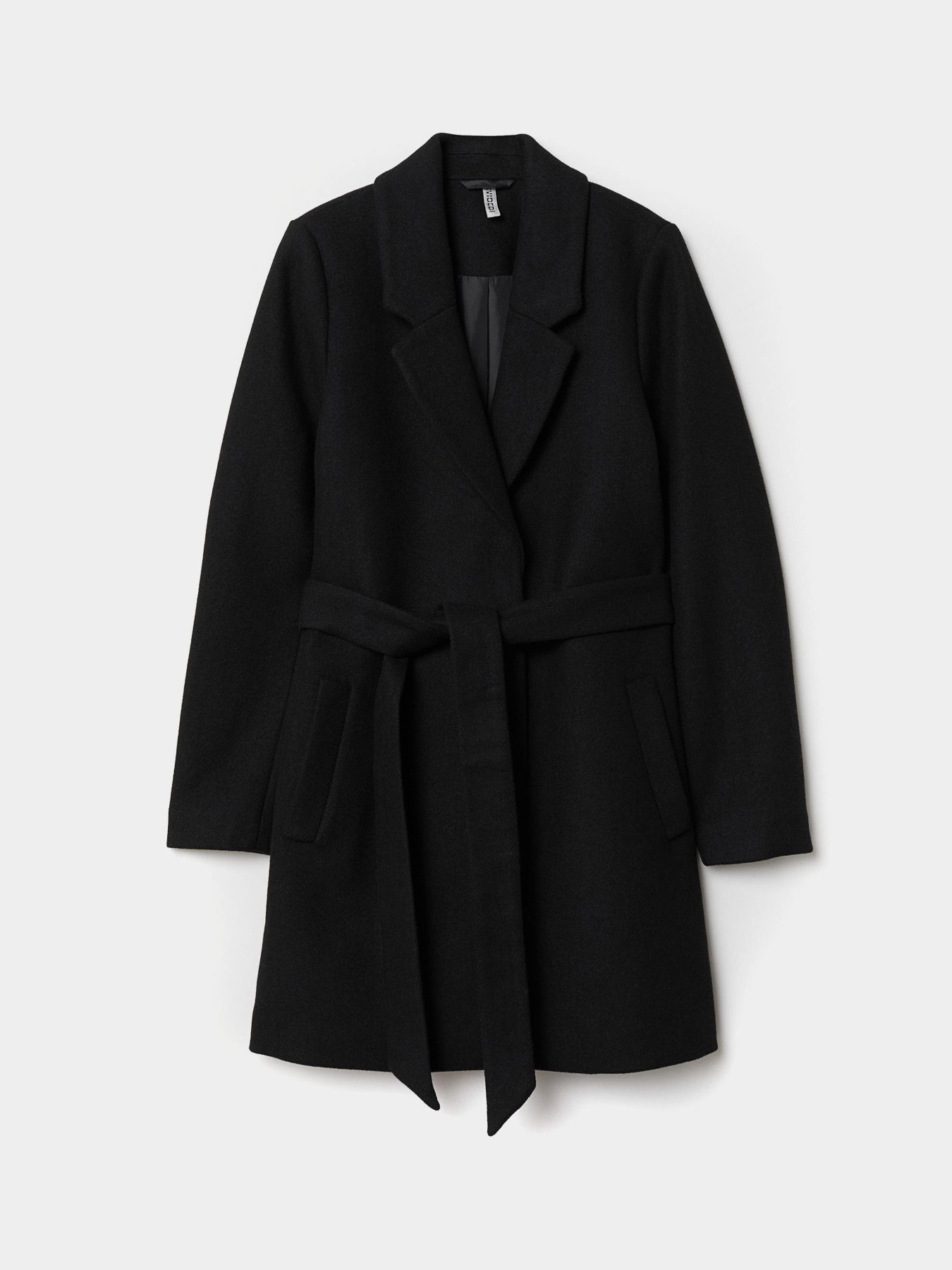 Пальто и плащи H&M модель 6146220wt_черный Фото