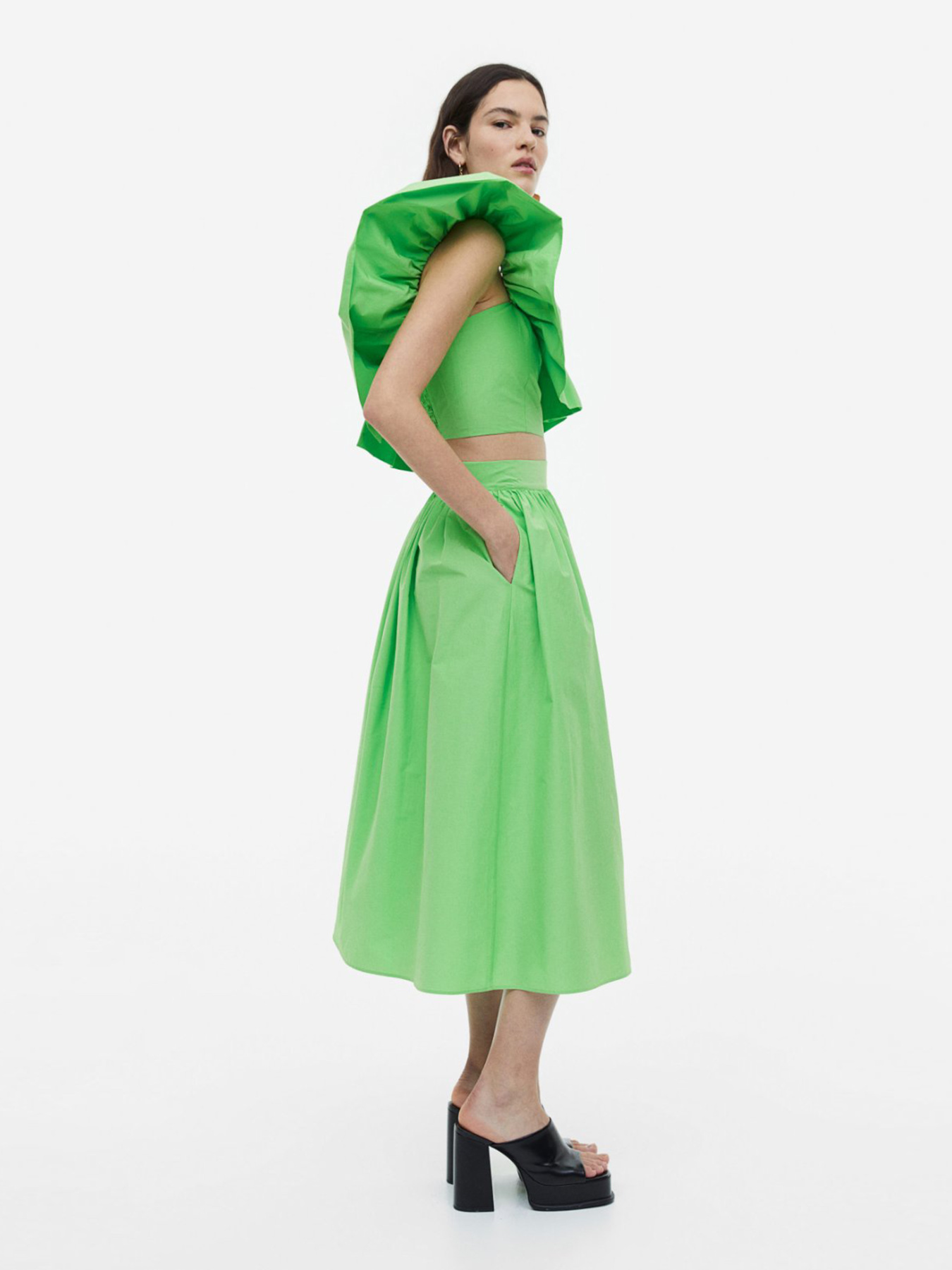Спідниці H&M модель 1162516wer_Салатовый Фото