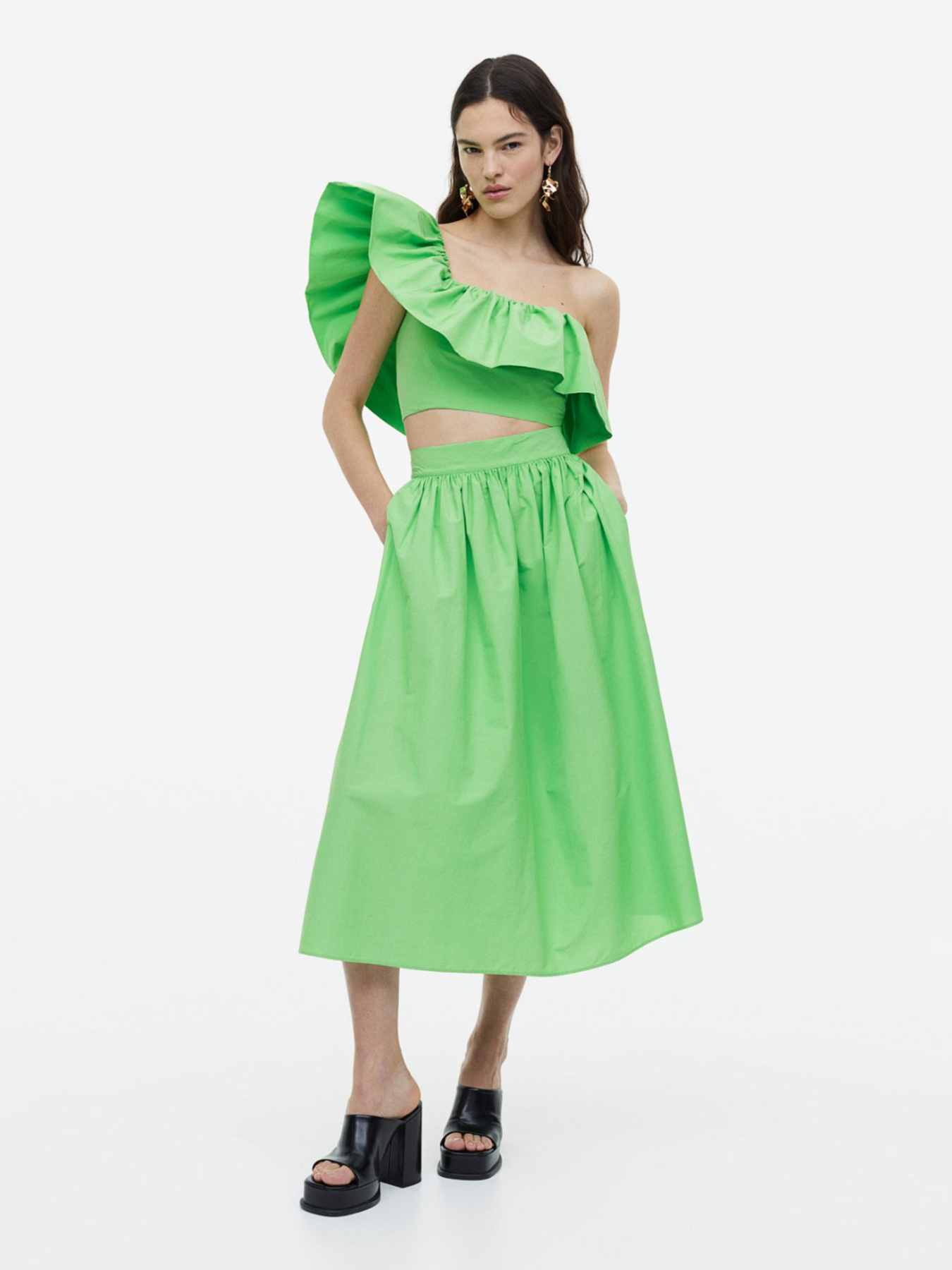 Спідниці H&M модель 1162516wer_Салатовый Фото