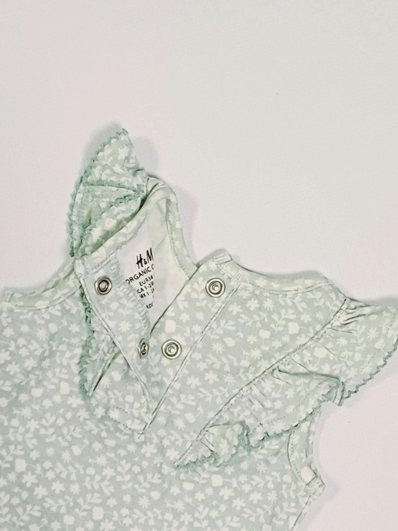 Одяг для немовлят H&M модель 9530458kwer_Зелено-белый Фото