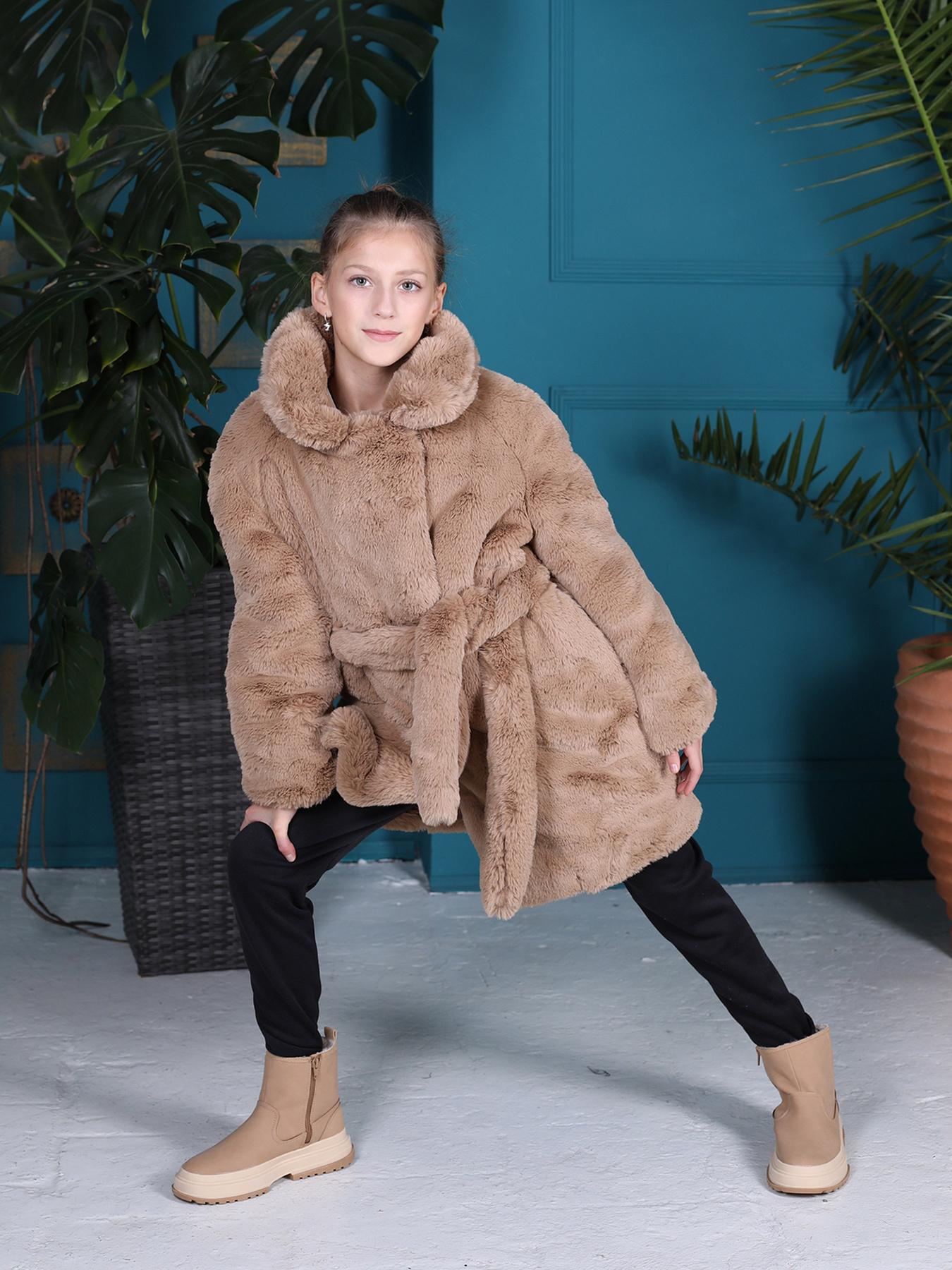 Куртки и дубленки ISSA Plus модель CD-485_beige Фото