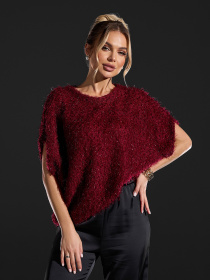Свитры и кардиганы ISSA Plus модель 15416_темно-бордовый Фото