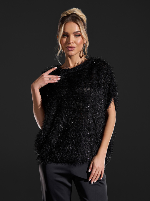 Свитры и кардиганы ISSA Plus модель 15416_черный Фото