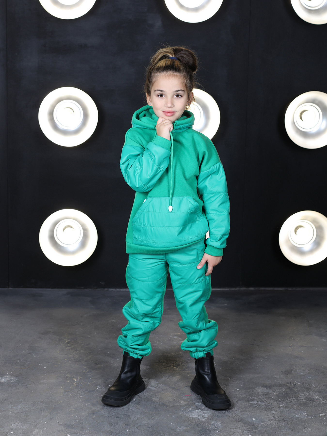 Костюмы ISSA Plus модель CD-473_green Фото