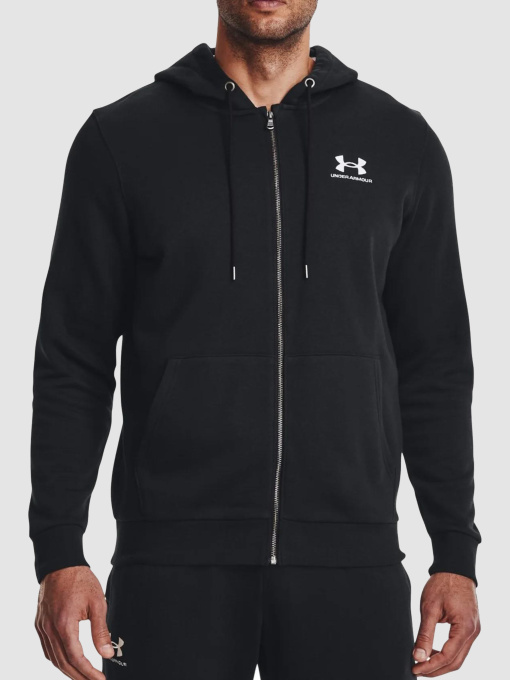 Худи и свитшоты Under Armour Essential Fleece Fz Hood-Blk модель 1373881-001 Фото