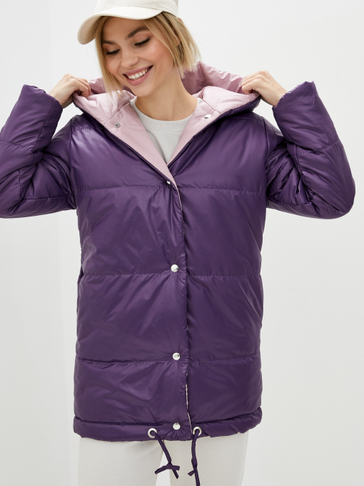 Куртки и дубленки ISSA Plus модель SA-31_violetlilac Фото
