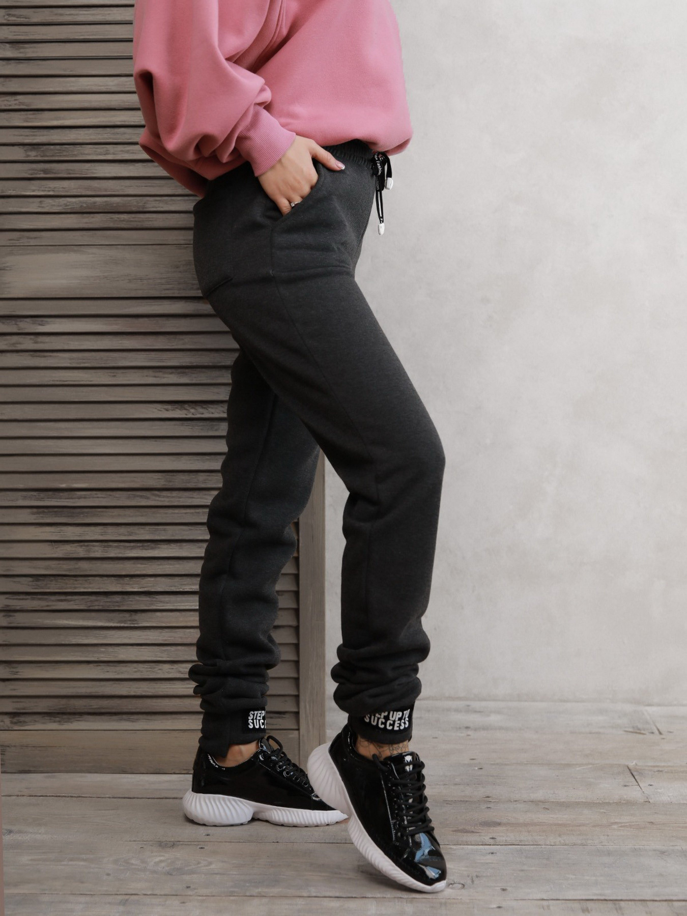 Штани ISSA Plus модель 12285_darkgray Фото