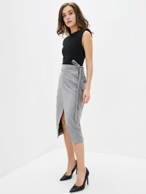 Юбки ISSA Plus модель 12201_gray Фото