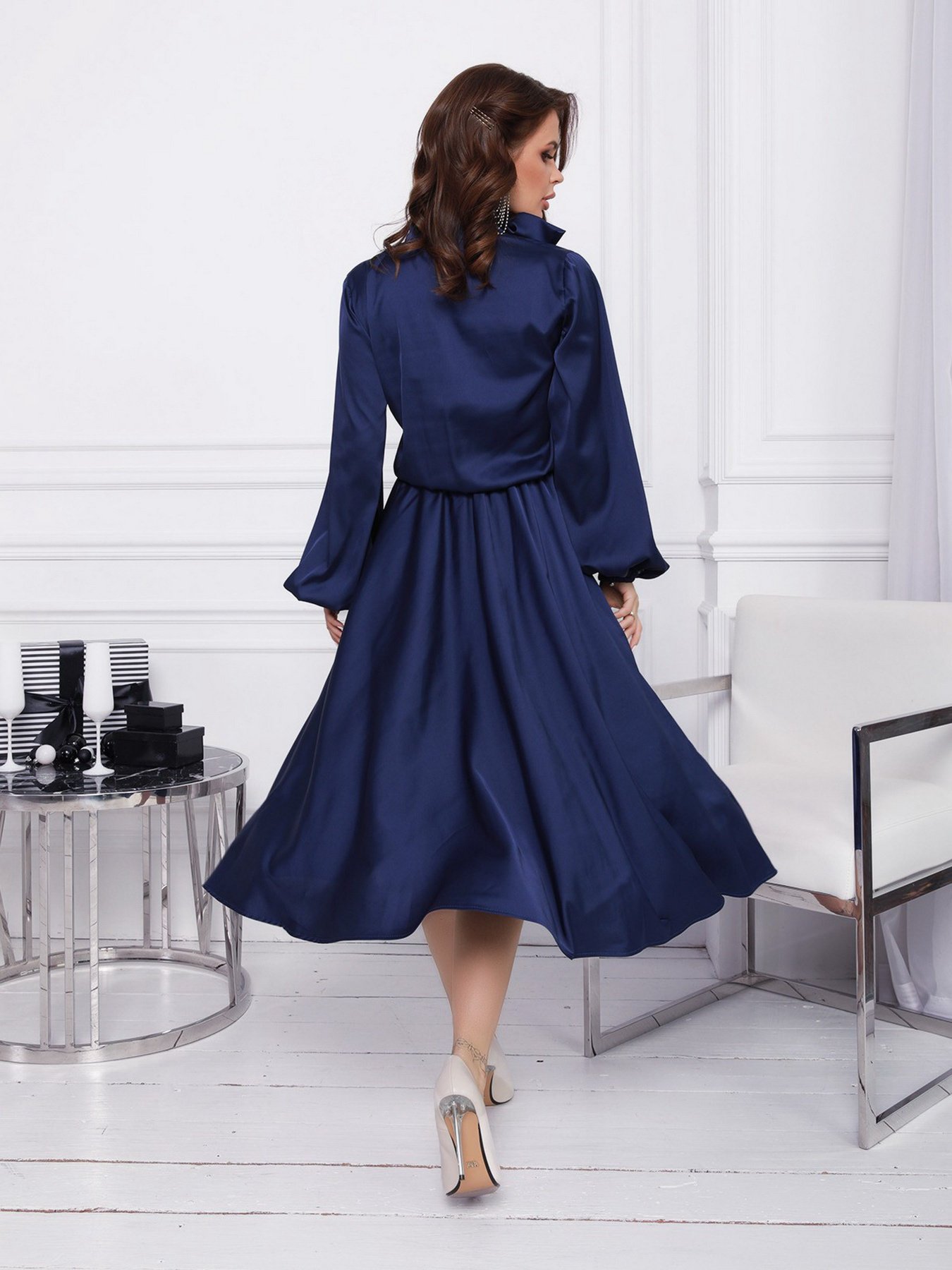 Платья ISSA Plus модель 12380_blue Фото