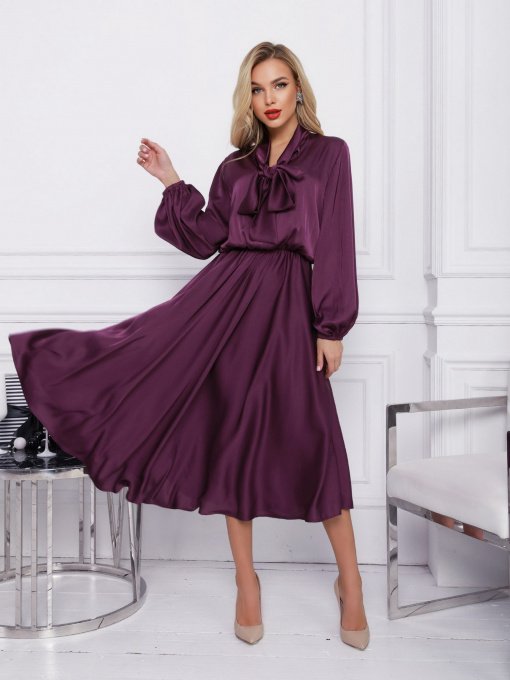 Платья ISSA Plus модель 12380_violet Фото
