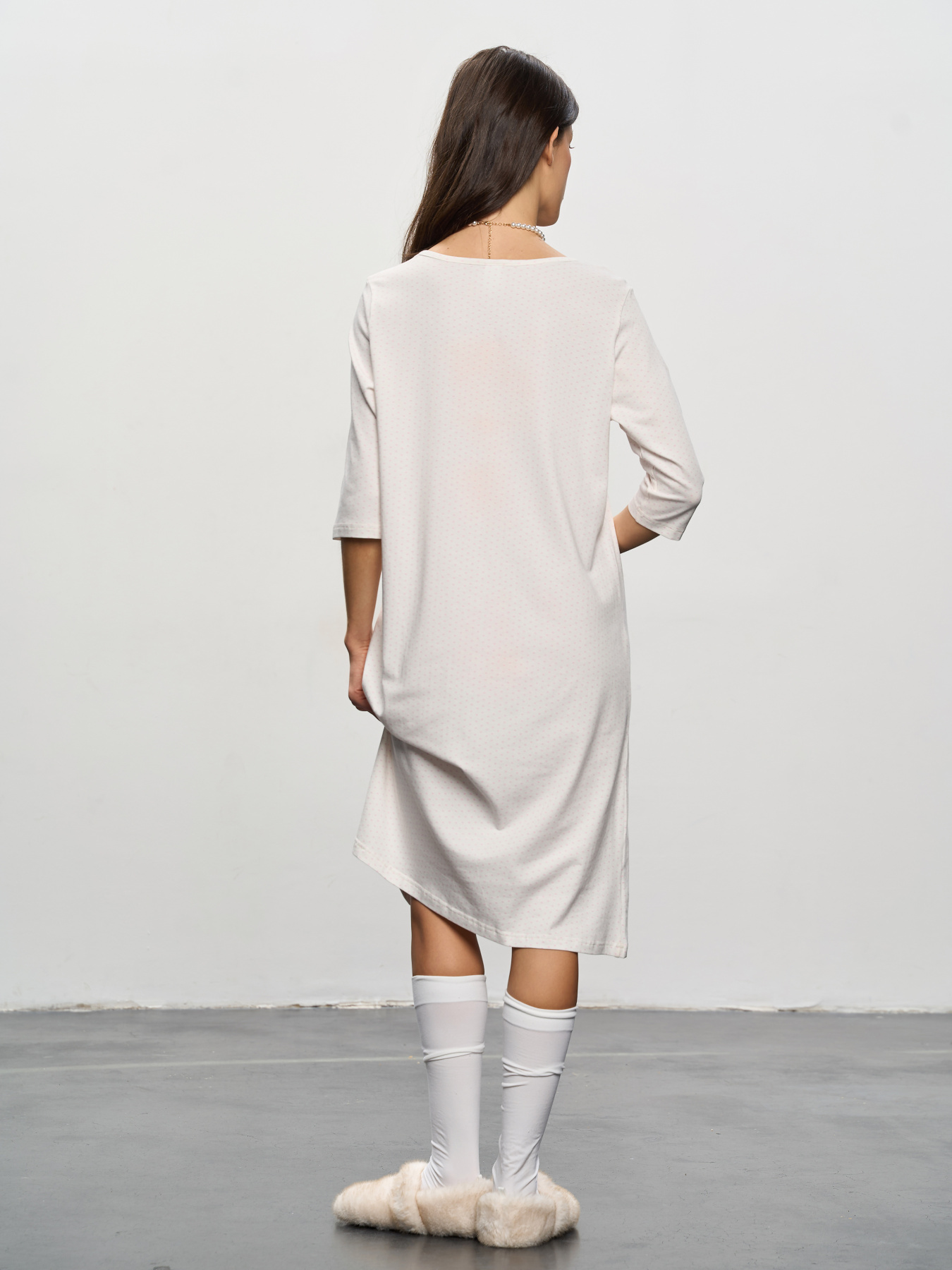 Одяг для дому та сну Роза модель 250912_milk Фото