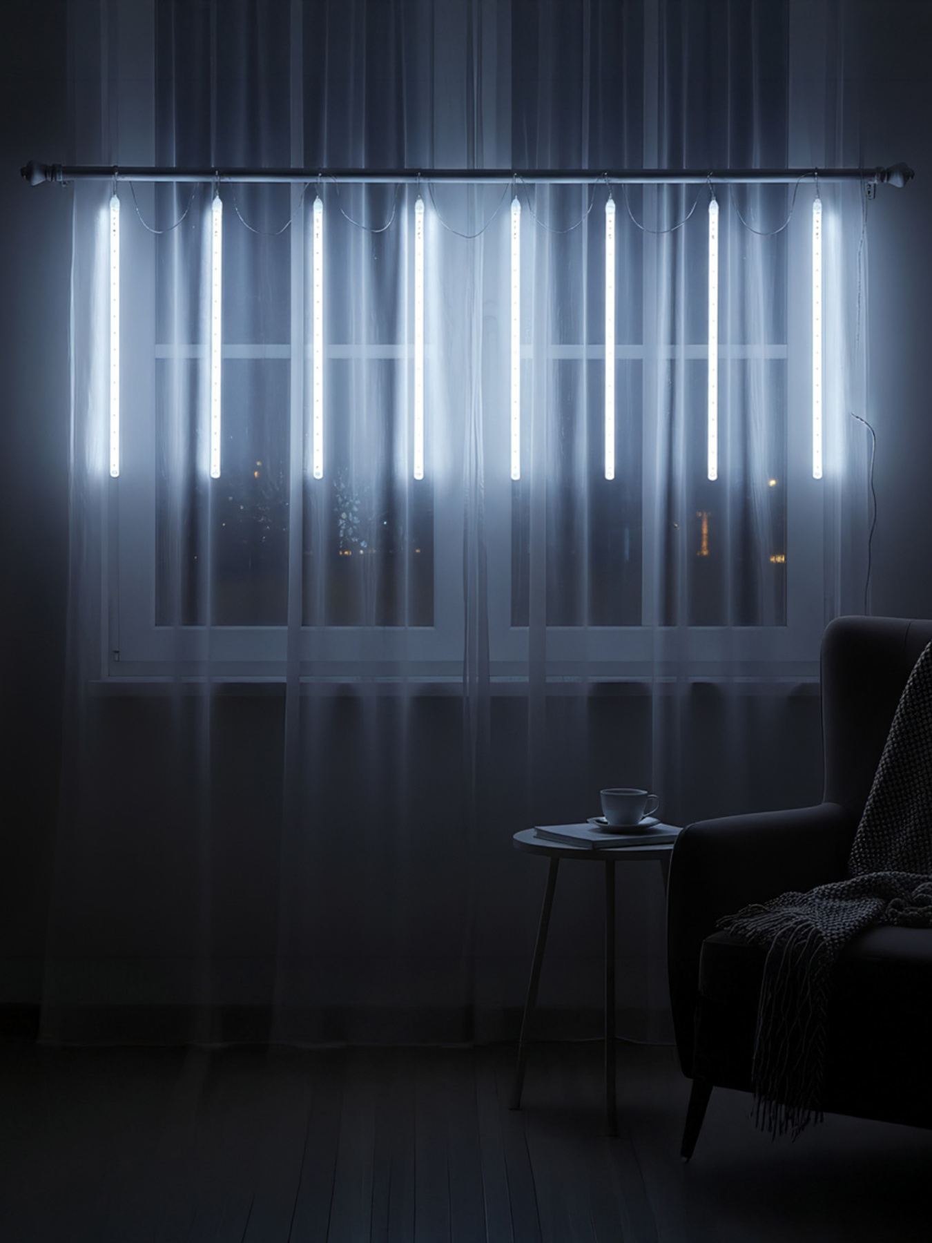 Светодиодная гирлянда "Сосулька" MBM HOME модель DH-LAMP-09 WHITE Светодиодная гирлянда "Сосулька" MBM HOME модель DH-LAMP-09 WHITE Фото