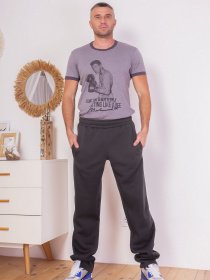 Брюки ISSA Plus модель GN-402_darkgray Фото