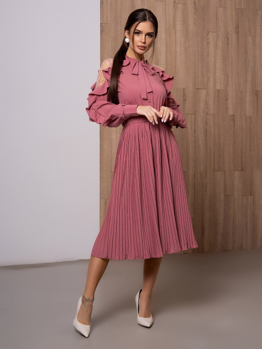 Сукні ISSA Plus модель 12132_darkpink Фото