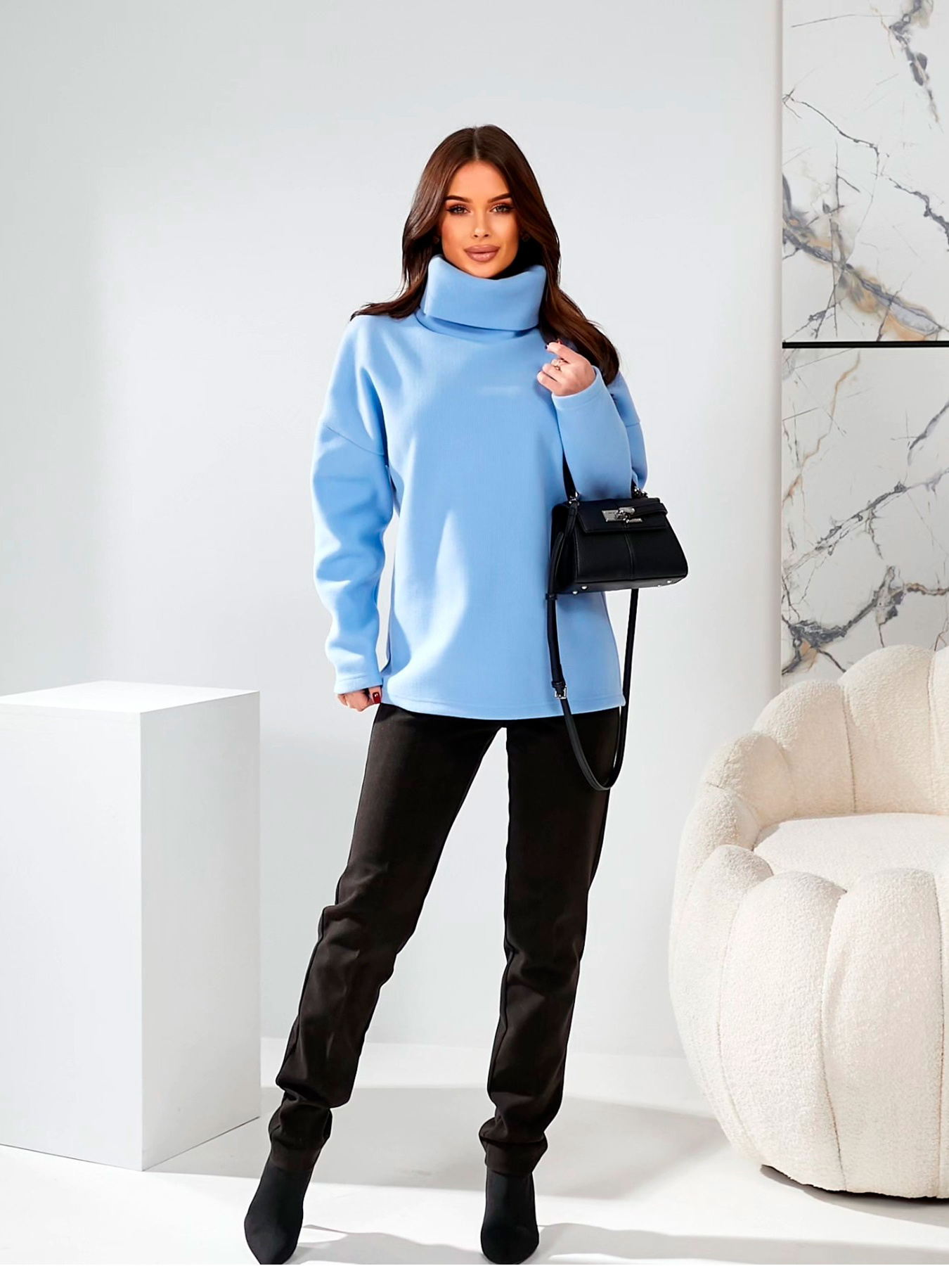 Светри та кардигани LadyLike модель ll187080069-blakitnij Светри та кардигани LadyLike модель ll187080069-blakitnij Фото