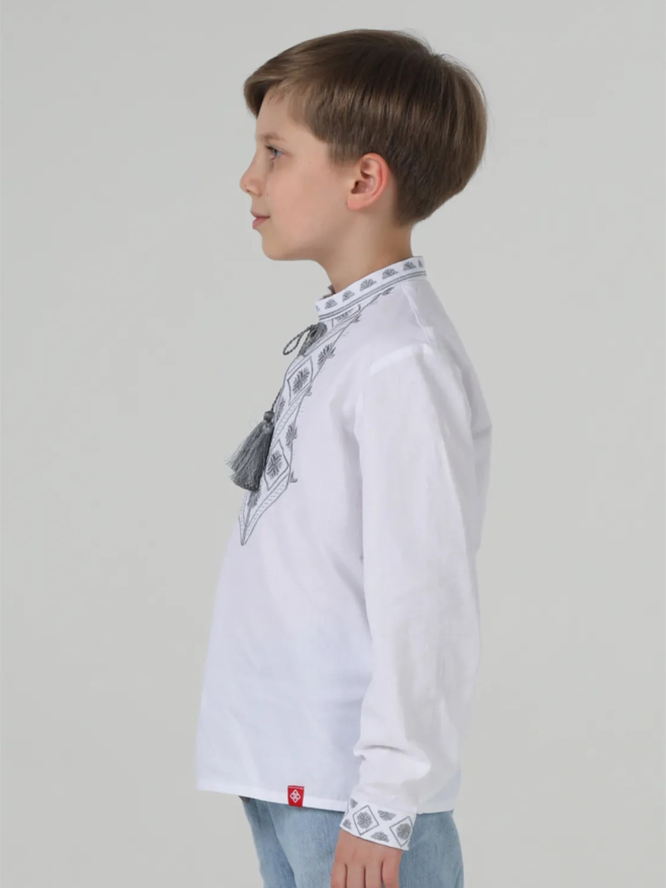 Вишиванки Folk Moda модель fm3069-blij Фото