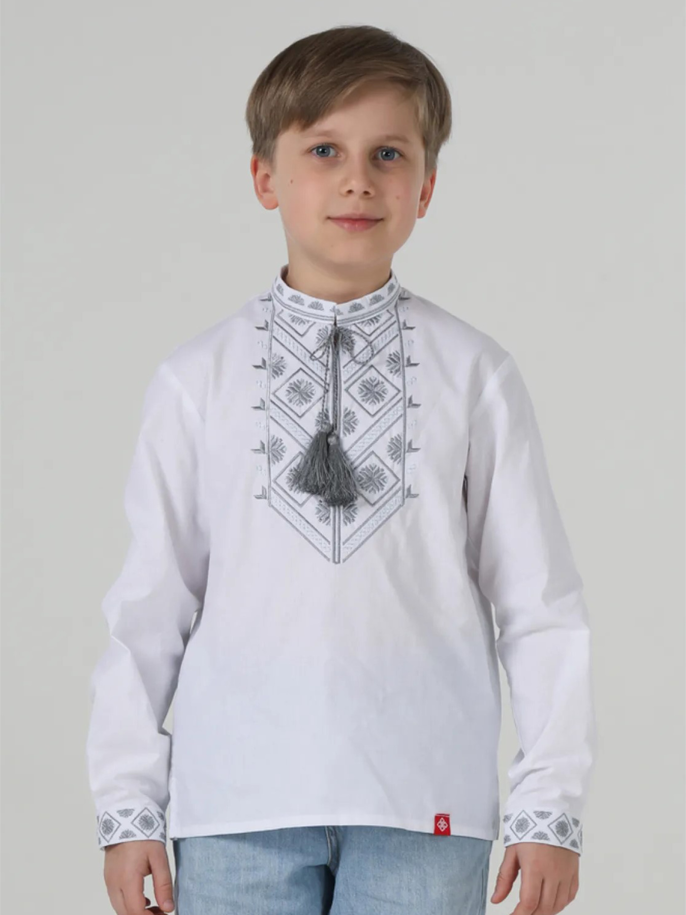 Вишиванки Folk Moda модель fm3069-blij Фото