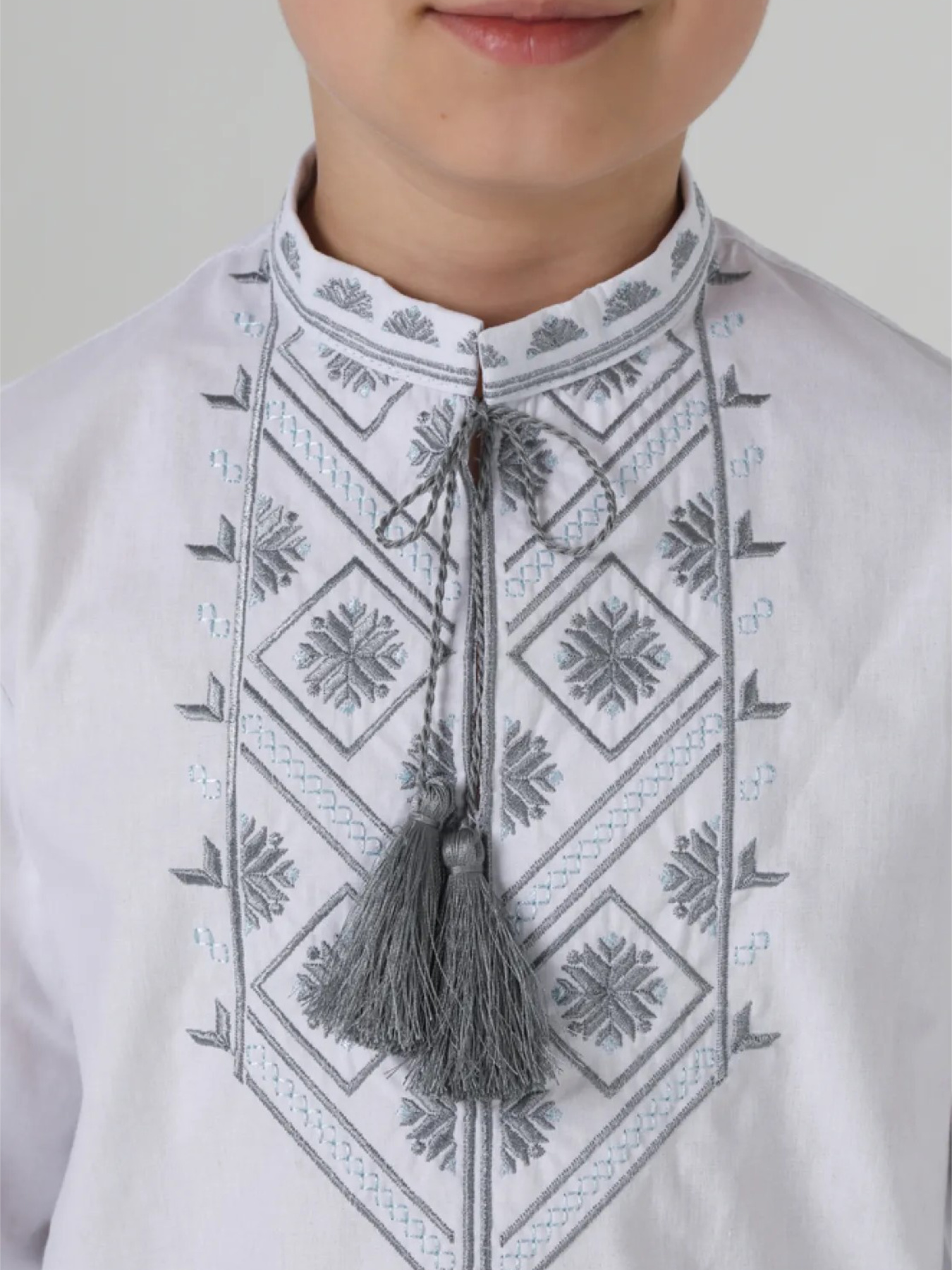 Вишиванки Folk Moda модель fm3069-blij Фото