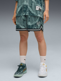 Шорты PUMA Hoops x Hp Aop Short модель 633114 Фото