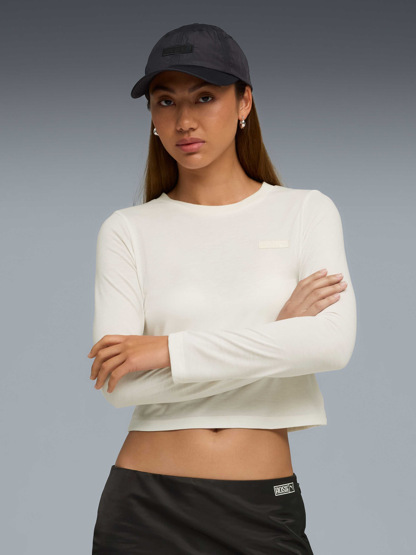 Худі та світшоти PUMA x Rosé Longsleeve Tee модель 633805 Фото