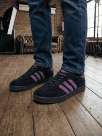 Кеды Legessy модель PULSE_BLACK_AND_PURPLE Фото