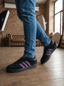 Кеды Legessy модель PULSE_BLACK_AND_PURPLE Фото