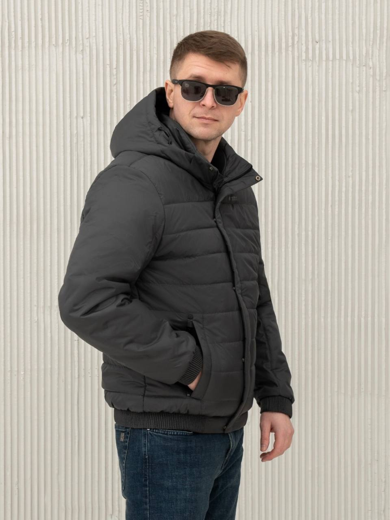Куртки та дублянки City Fashion Classic модель 35-1-CKF-GR Куртки та дублянки City Fashion Classic модель 35-1-CKF-GR Фото