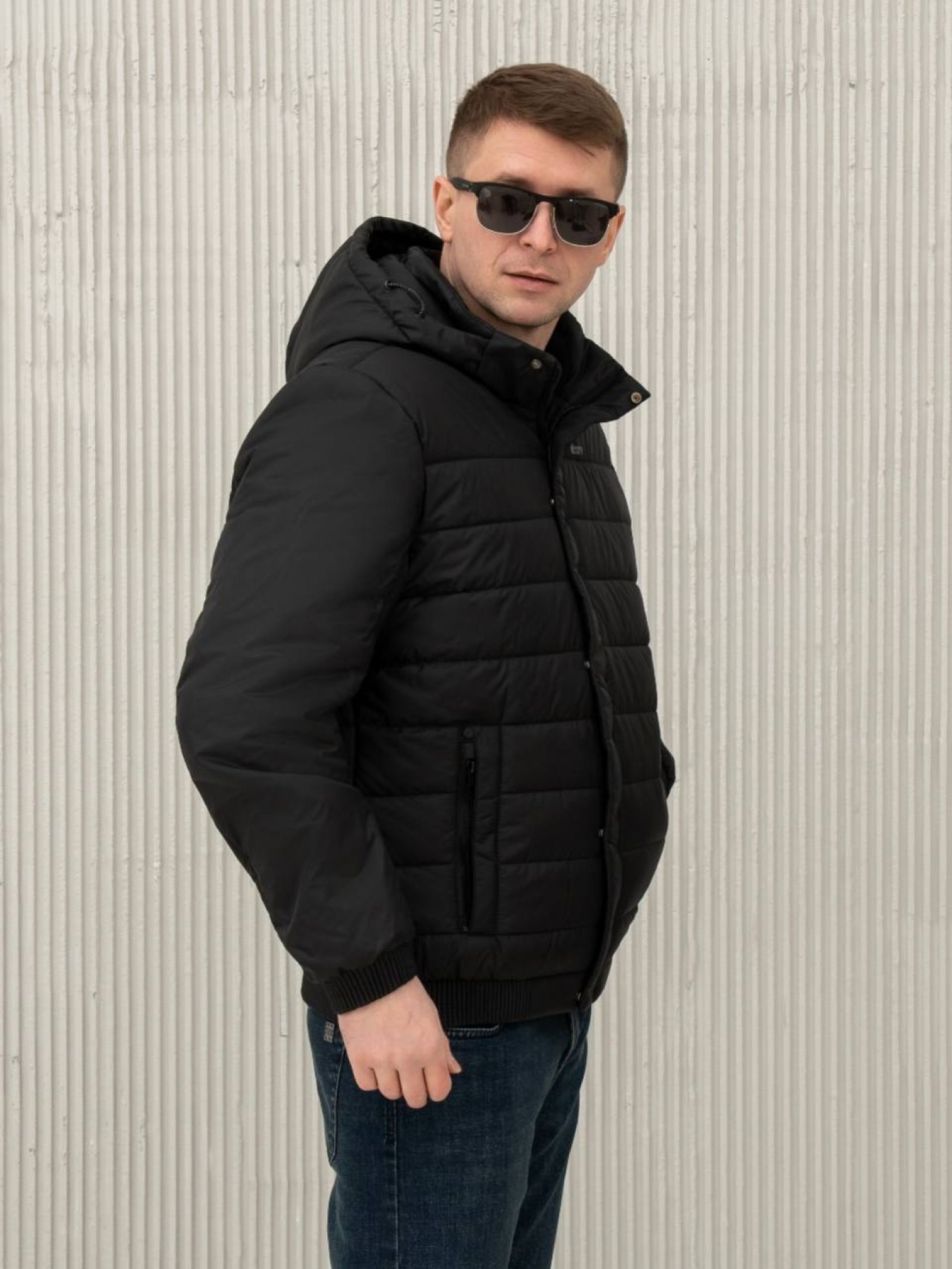 Куртки та дублянки City Fashion Classic модель 35-1-CKF-BLCK Фото