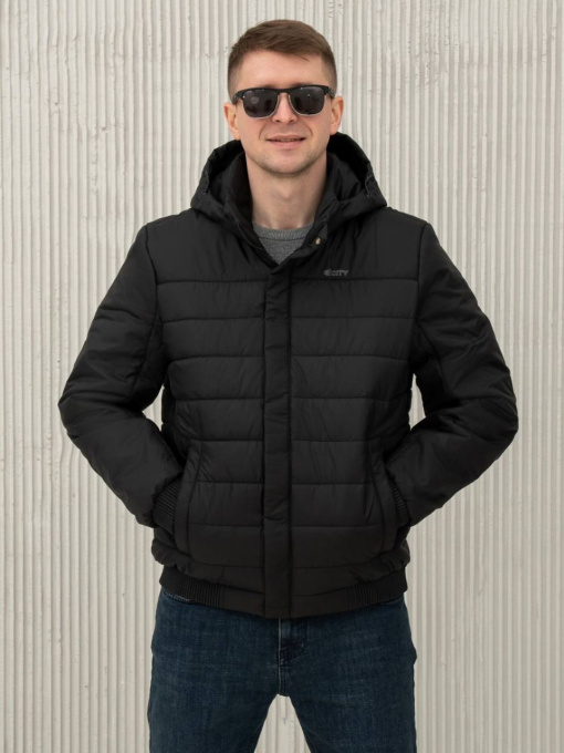 Куртки и дубленки City Fashion Classic модель 35-1-CKF-BLCK Фото