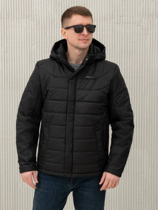 Куртки и дубленки City Fashion Classic модель 67-1-CKF-BLCK Фото