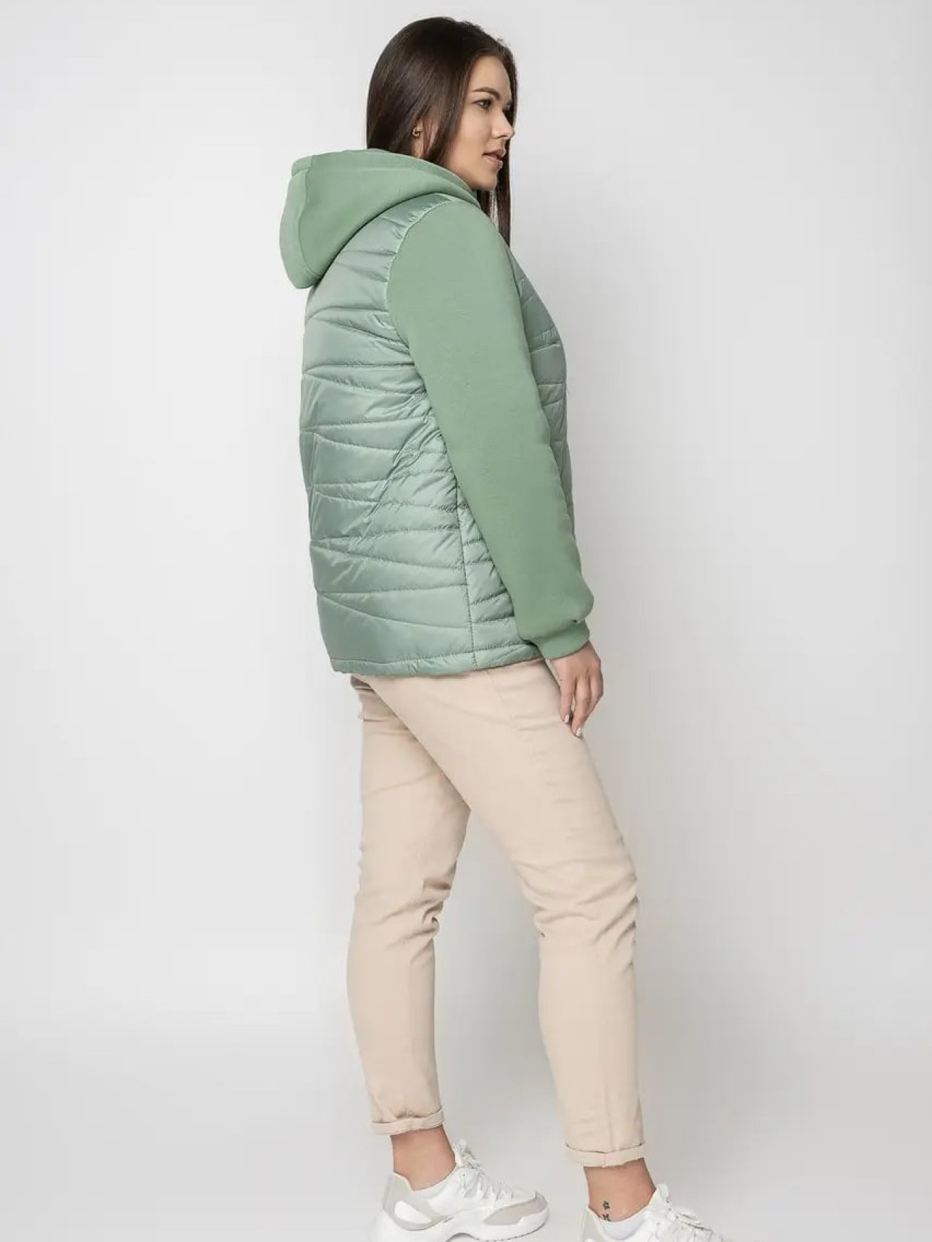 Куртки та дублянки City Fashion Classic модель LR-132-oliva Куртки та дублянки City Fashion Classic модель LR-132-oliva Фото