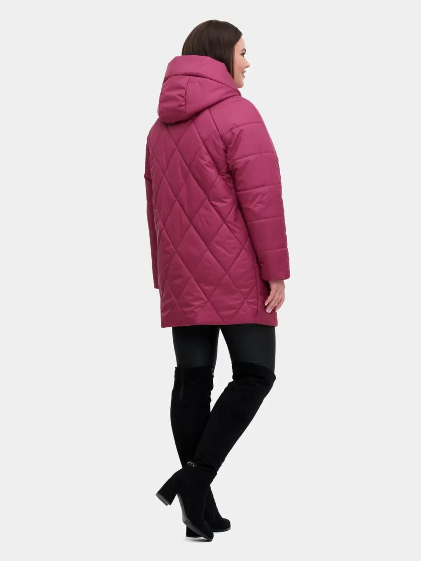 Куртки та дублянки City Fashion Classic модель LR-72-burgundy Куртки та дублянки City Fashion Classic модель LR-72-burgundy Фото