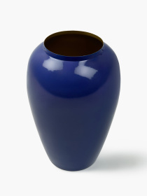 Ваза "Элизиум" железная синяя с золотистым MBM HOME модель VB-04 DEEP BLUE/GOLD Фото