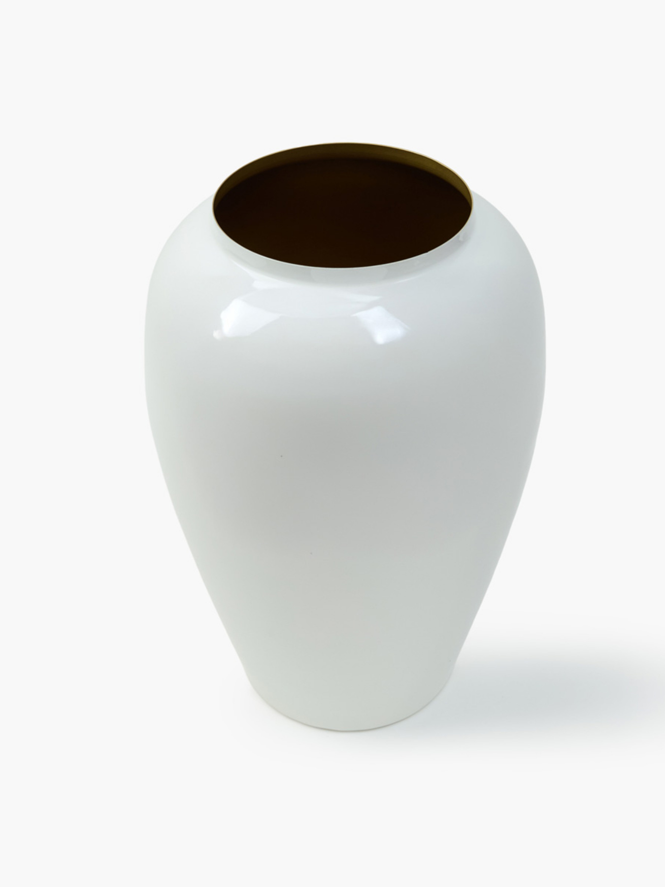Ваза "Элизиум" железная белая с золотистым MBM HOME модель VB-04 WHITE/GOLD Фото