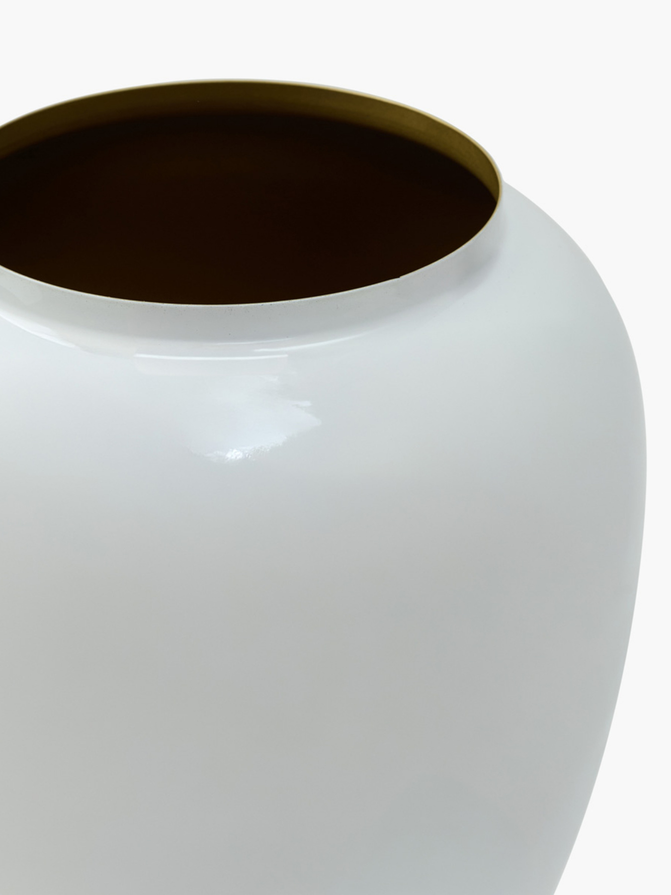 Ваза "Элизиум" железная белая с золотистым MBM HOME модель VB-04 WHITE/GOLD Фото
